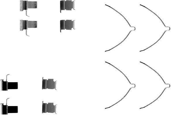 HELLA PAGID Комплектующие, колодки дискового тормоза 8DZ 355 202-861